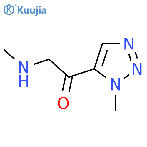 1-(1-Methyl-1H-1,2,3-triazol-5-yl)-2-(methylamino)ethan-1-one structure