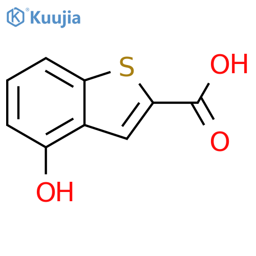 4-hydroxy-1-benzothiophene-2-carboxylic acid structure