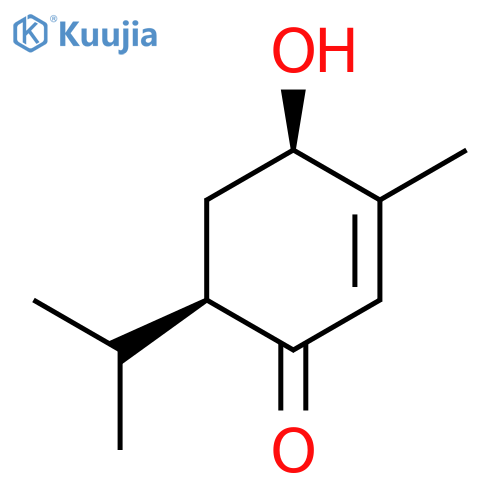 2-Cyclohexen-1-one,4-hydroxy-3-methyl-6-(1-methylethyl)-, (4R,6R)- structure