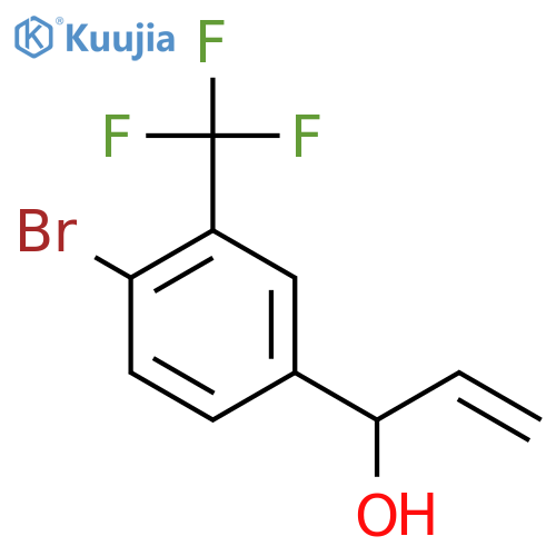 1-4-bromo-3-(trifluoromethyl)phenylprop-2-en-1-ol structure