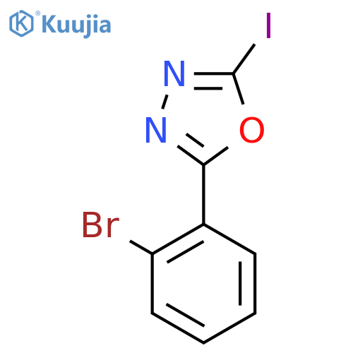 2-(2-Bromophenyl)-5-iodo-1,3,4-oxadiazole structure