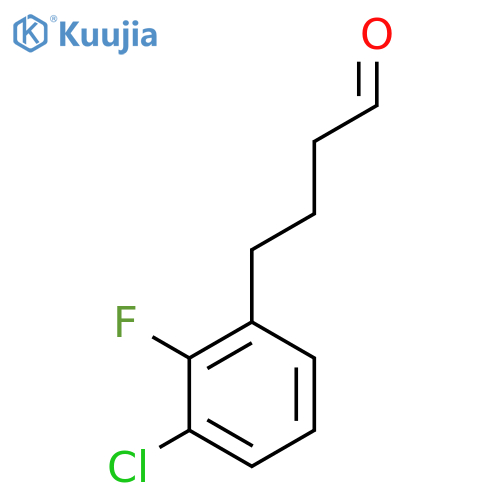 4-(3-chloro-2-fluorophenyl)butanal structure