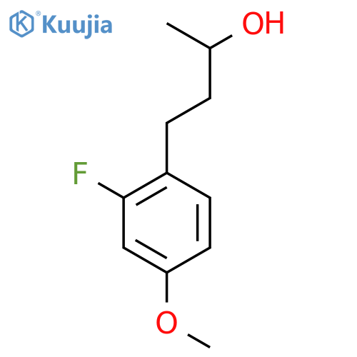 4-(2-fluoro-4-methoxyphenyl)butan-2-ol structure
