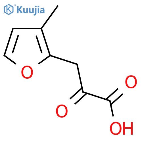 3-(3-methylfuran-2-yl)-2-oxopropanoic acid structure