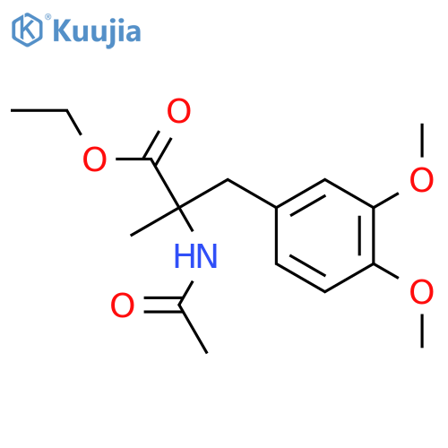 D,L-N-Acetyl-3-(3,4-dimethoxyphenyl)-2-methyl-alanine Ethyl Ester structure