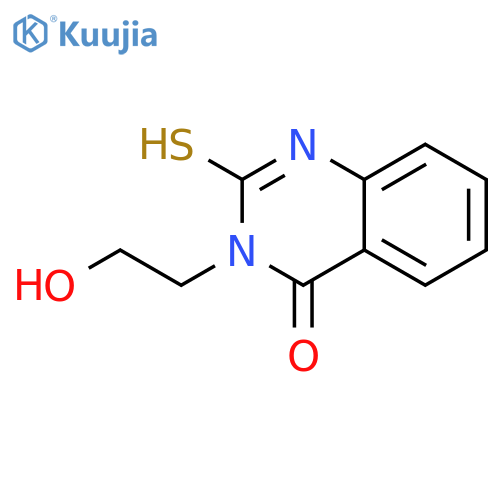 3-(2-hydroxyethyl)-2-sulfanyl-3,4-dihydroquinazolin-4-one structure