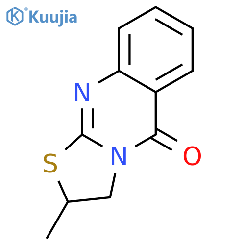 5H-Thiazolo[2,3-b]quinazolin-5-one,2,3-dihydro-2-methyl- structure