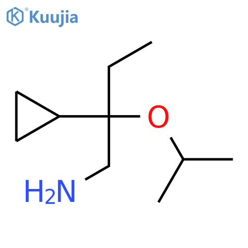 2-Cyclopropyl-2-(propan-2-yloxy)butan-1-amine structure