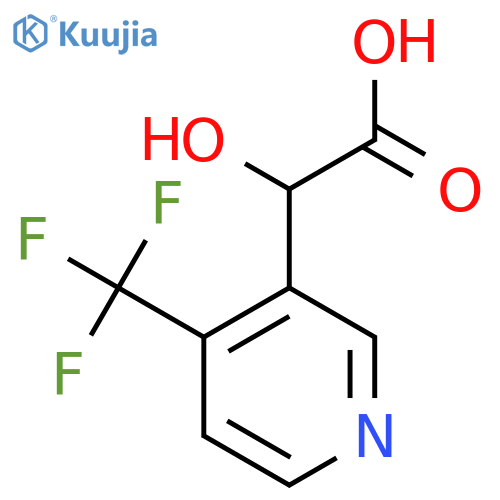 2-hydroxy-2-4-(trifluoromethyl)pyridin-3-ylacetic acid structure