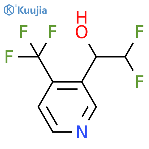 2,2-difluoro-1-4-(trifluoromethyl)pyridin-3-ylethan-1-ol structure