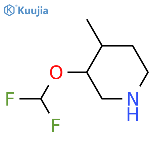 3-(difluoromethoxy)-4-methylpiperidine structure