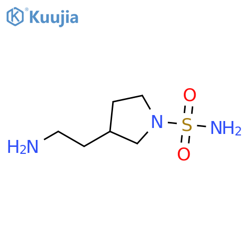 3-(2-aminoethyl)pyrrolidine-1-sulfonamide structure