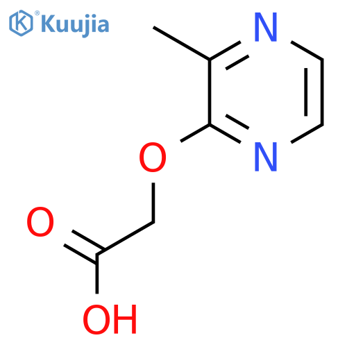 2-(3-methylpyrazin-2-yl)oxyacetic acid structure