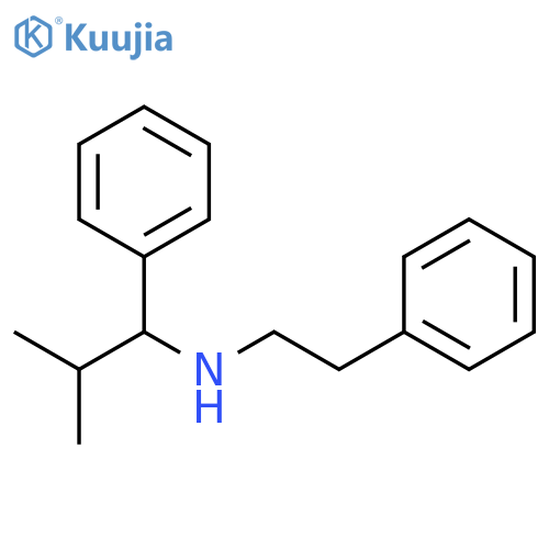 (2-Methyl-1-phenylpropyl)(2-phenylethyl)amine structure