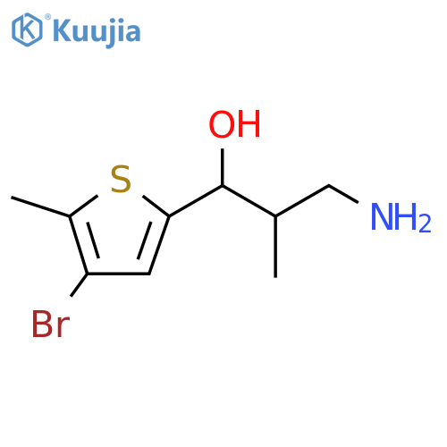 2-Thiophenemethanol, α-(2-amino-1-methylethyl)-4-bromo-5-methyl- structure
