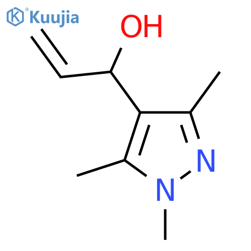 1-(trimethyl-1H-pyrazol-4-yl)prop-2-en-1-ol structure
