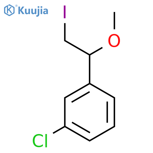 1-Chloro-3-(2-iodo-1-methoxyethyl)benzene structure