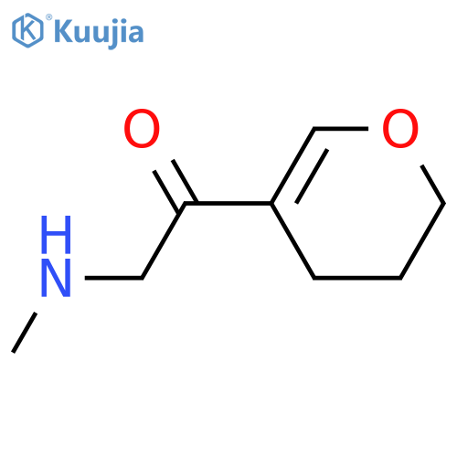 1-(3,4-Dihydro-2H-pyran-5-yl)-2-(methylamino)ethan-1-one structure