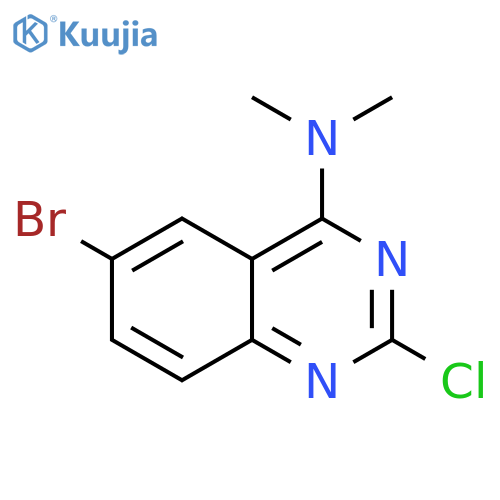 4-Quinazolinamine, 6-bromo-2-chloro-N,N-dimethyl- structure