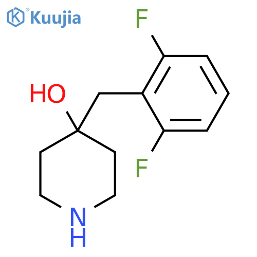 4-(2,6-difluorophenyl)methylpiperidin-4-ol structure