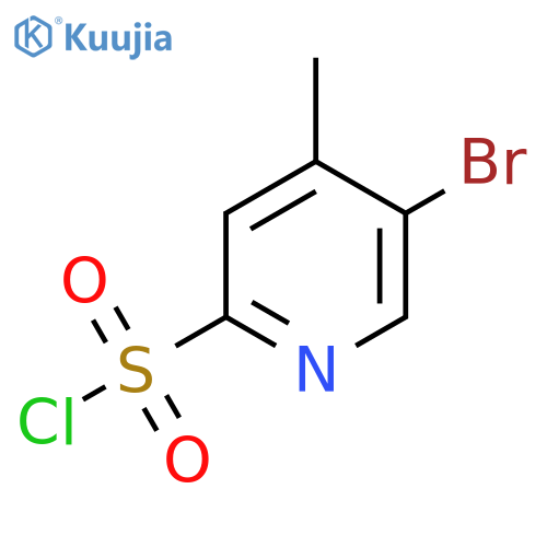 5-Bromo-4-methylpyridine-2-sulfonyl chloride structure