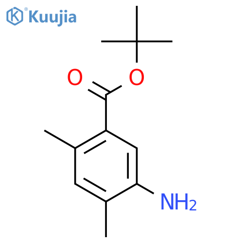 Tert-butyl 5-amino-2,4-dimethylbenzoate structure