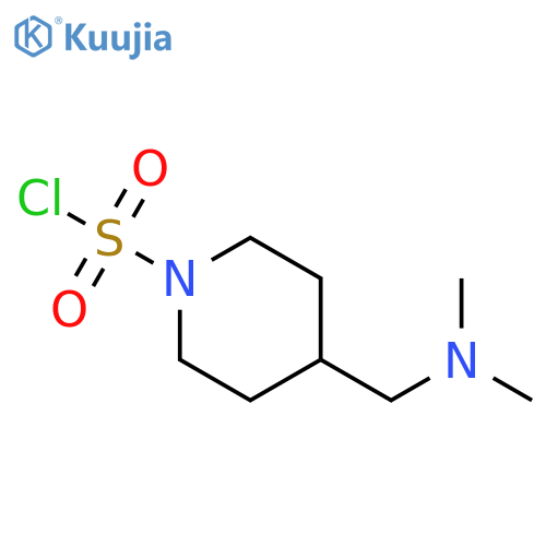 1-Piperidinesulfonyl chloride, 4-[(dimethylamino)methyl]- structure