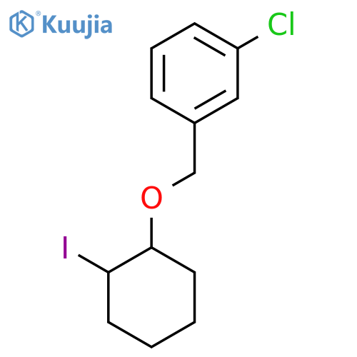 1-chloro-3-{(2-iodocyclohexyl)oxymethyl}benzene structure