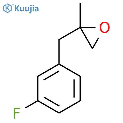 2-(3-fluorophenyl)methyl-2-methyloxirane structure