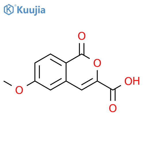 1H-2-Benzopyran-3-carboxylic acid, 6-methoxy-1-oxo- structure