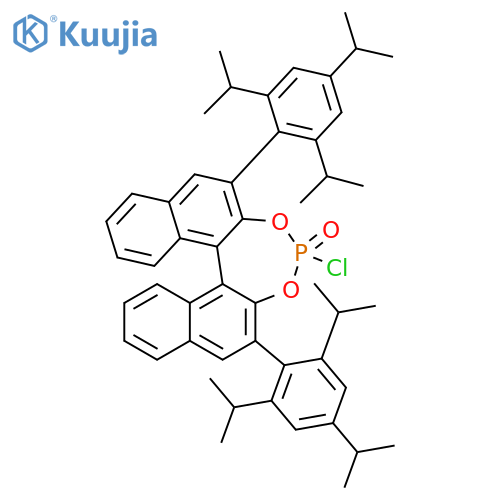 Dinaphtho[2,1-d:1',2'-f][1,3,2]dioxaphosphepin, 4-chloro-2,6-bis[2,4,6-tris(1-methylethyl)phenyl]-, 4-oxide, (11bR)- structure