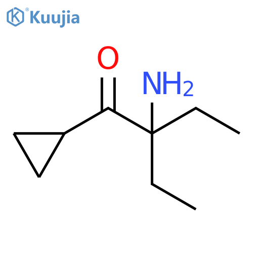 1-Butanone, 2-amino-1-cyclopropyl-2-ethyl- structure
