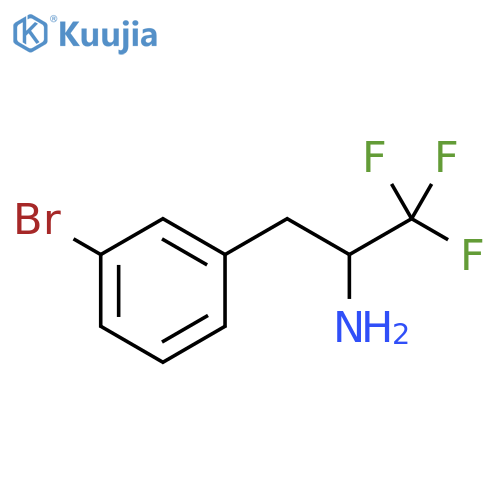 Benzeneethanamine, 3-bromo-α-(trifluoromethyl)- structure