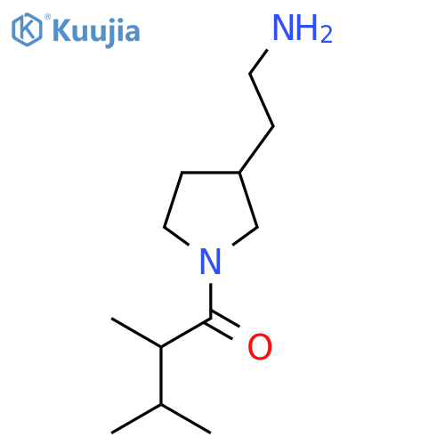 1-[3-(2-Aminoethyl)pyrrolidin-1-yl]-2,3-dimethylbutan-1-one structure