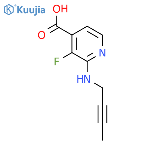 2-(but-2-yn-1-yl)amino-3-fluoropyridine-4-carboxylic acid structure