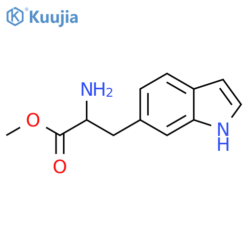 methyl 2-amino-3-(1H-indol-6-yl)propanoate structure