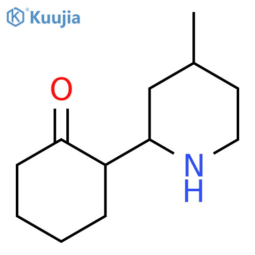 2-(4-Methylpiperidin-2-yl)cyclohexan-1-one structure
