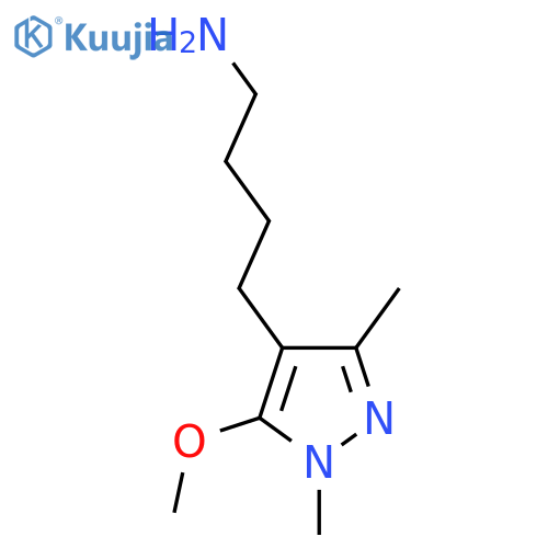 4-(5-methoxy-1,3-dimethyl-1H-pyrazol-4-yl)butan-1-amine structure