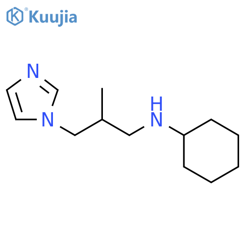 N-3-(1H-imidazol-1-yl)-2-methylpropylcyclohexanamine structure