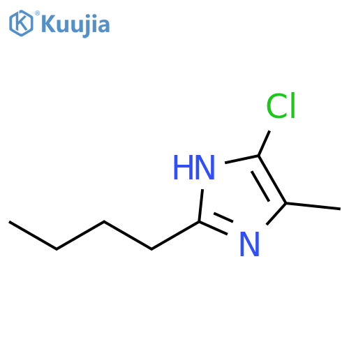 1H-Imidazole, 2-butyl-5-chloro-4-methyl- structure