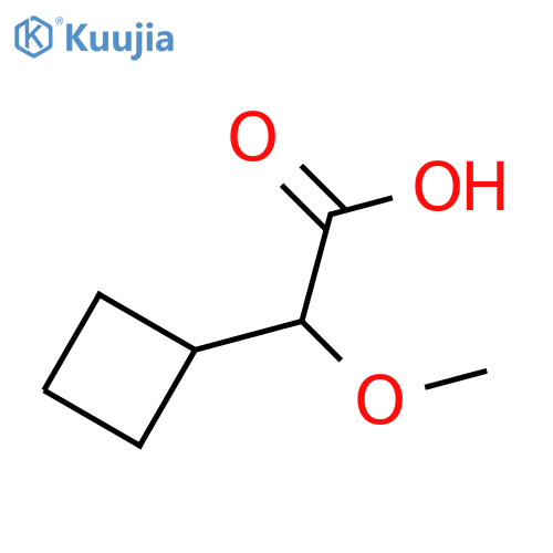 2-cyclobutyl-2-methoxyacetic acid structure
