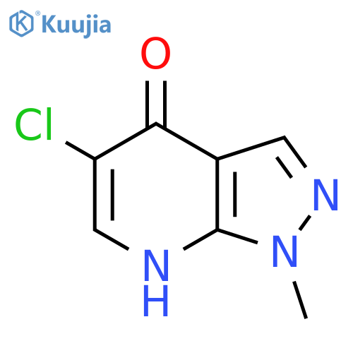 5-Chloro-1-methyl-1H-pyrazolo[3,4-b]pyridin-4(7H)-one structure