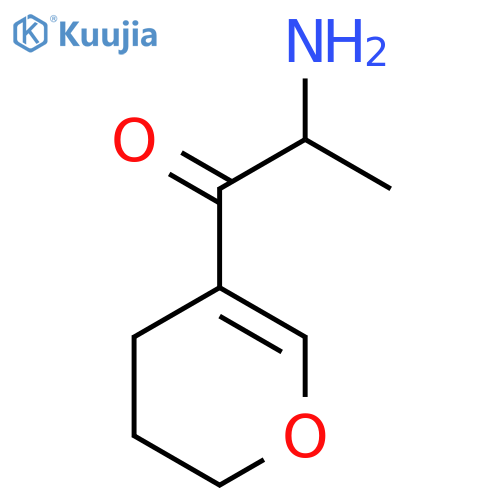 2-Amino-1-(3,4-dihydro-2H-pyran-5-yl)propan-1-one structure