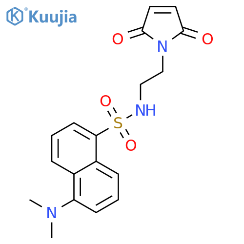 1-Naphthalenesulfonamide,N-[2-(2,5-dihydro-2,5-dioxo-1H-pyrrol-1-yl)ethyl]-5-(dimethylamino)- structure