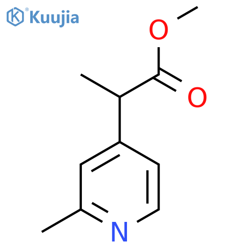 methyl 2-(2-methylpyridin-4-yl)propanoate structure