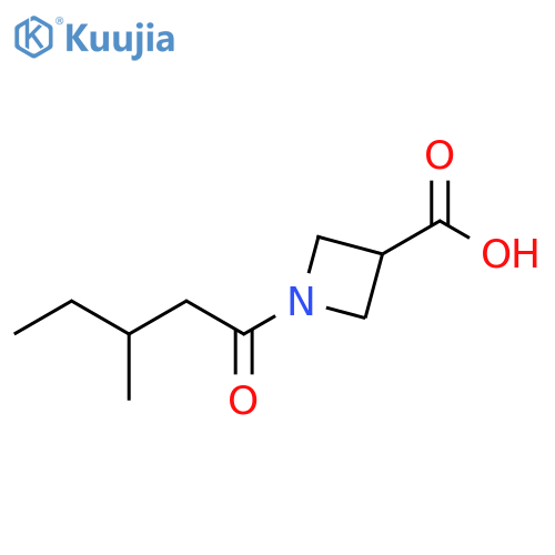 1-(3-methylpentanoyl)azetidine-3-carboxylic acid structure