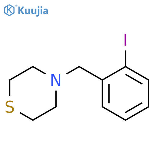 4-[(2-iodophenyl)methyl]thiomorpholine structure
