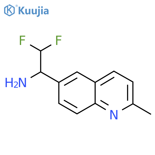 2,2-difluoro-1-(2-methylquinolin-6-yl)ethan-1-amine structure