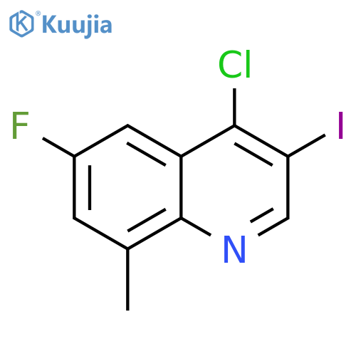 4-Chloro-6-fluoro-3-iodo-8-methylquinoline structure
