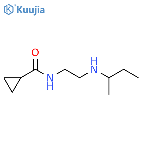 N-{2-(butan-2-yl)aminoethyl}cyclopropanecarboxamide structure